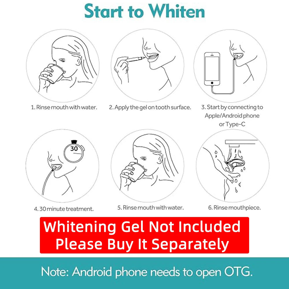 Vaclav طقم إضاءة تبييض الأسنان 16 LED مسرع تبييض الأسنان مصباح ليد صينية الفم تبييض الأسنان محسن ضوء المصباح