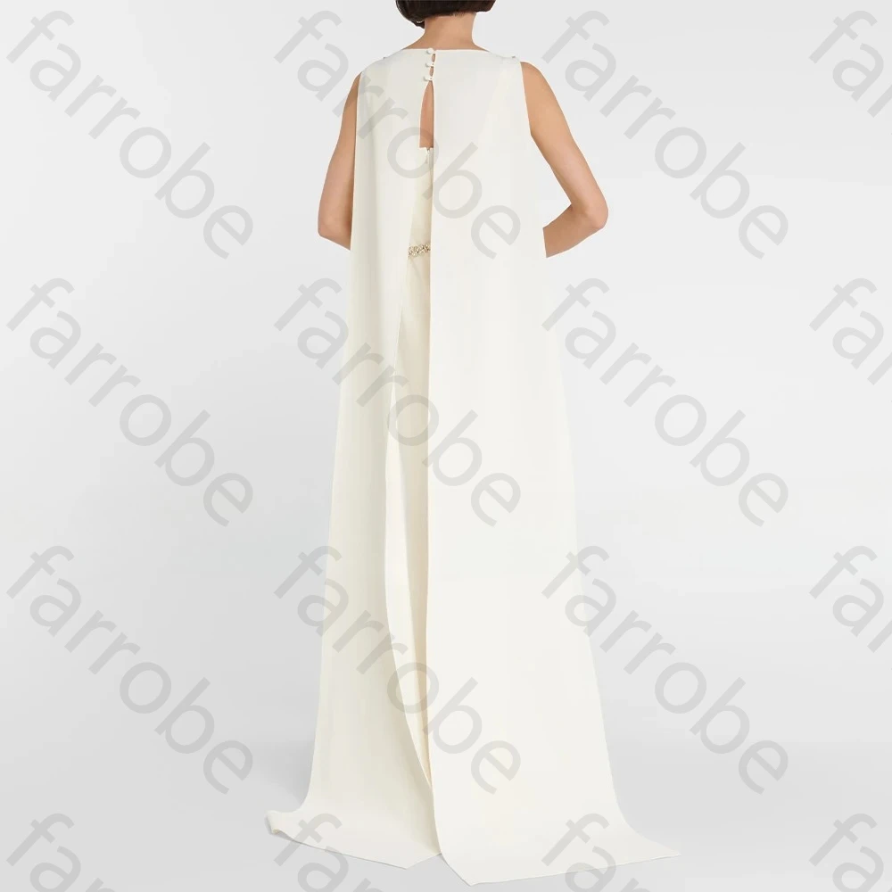 فساتين حفلة موسيقية أنيقة بدون أكمام، رقبة قارب، سويب تراين، فستان طويل رائع عالي الجودة للحفلات المسائية للنساء حسب الطلب #2