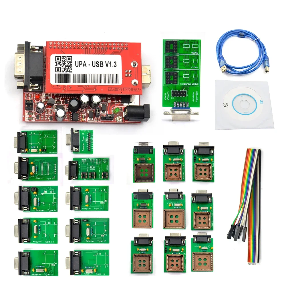 

UPA-USB V1.3 ECU Programmer Full Set UPA USB V1.3 ECU Chip tunning With Full Adapters Diagnostic Tool