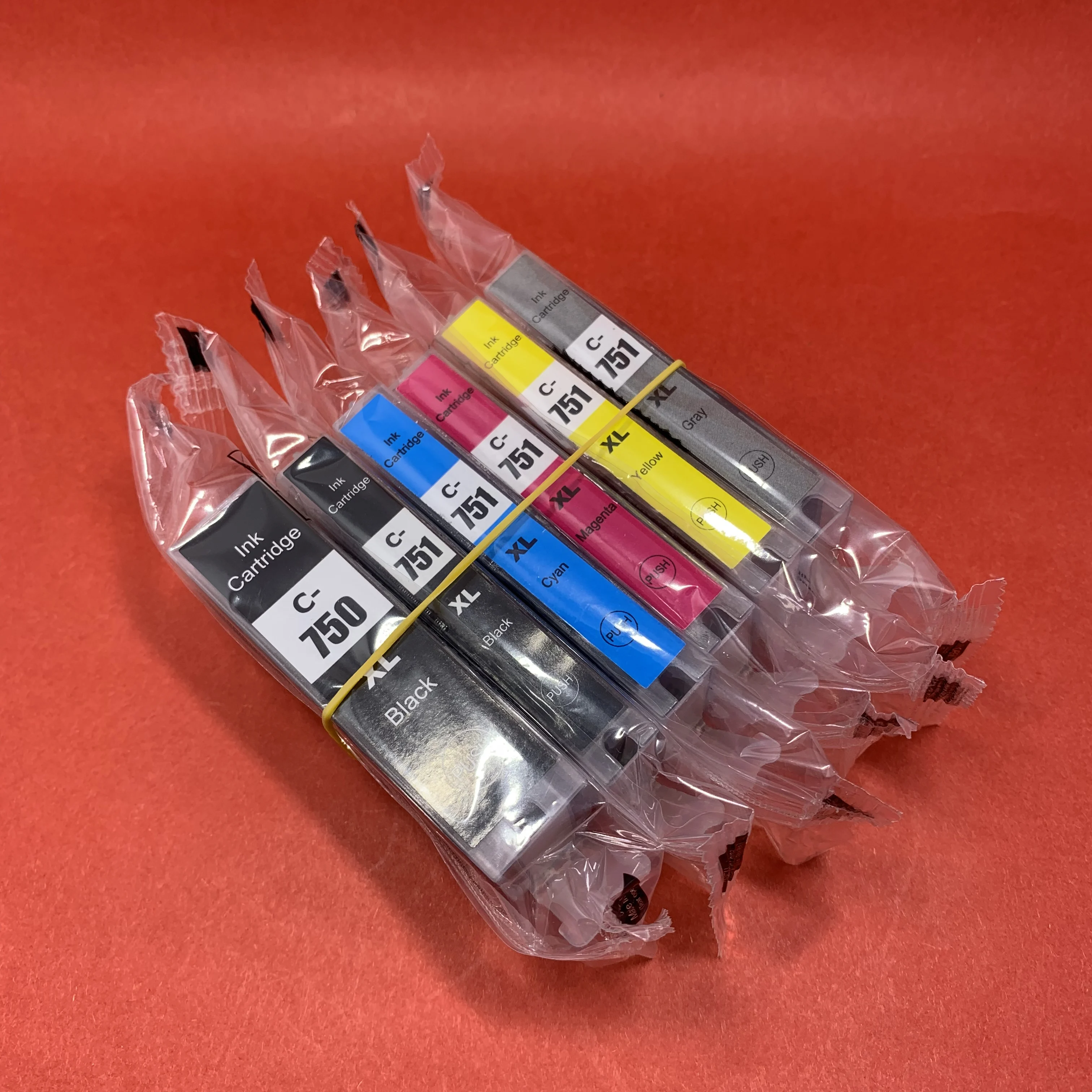 Yotat 5個PGI-750XL互換インクカートリッジキヤノン製pixus CLI-751 PGI-750 MG5470 MG6370 IP7270 MX727 MX927プリンタ