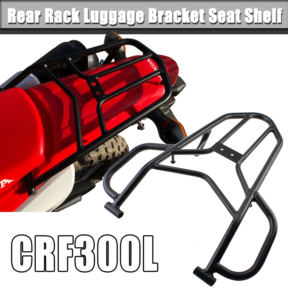 For Honda CRF300L CRF300 Rally CRF 300 L 2021-2023 2022 Motorcycle Rear Seat Luggage Rack With Handle Grip Luggage Support Shelf