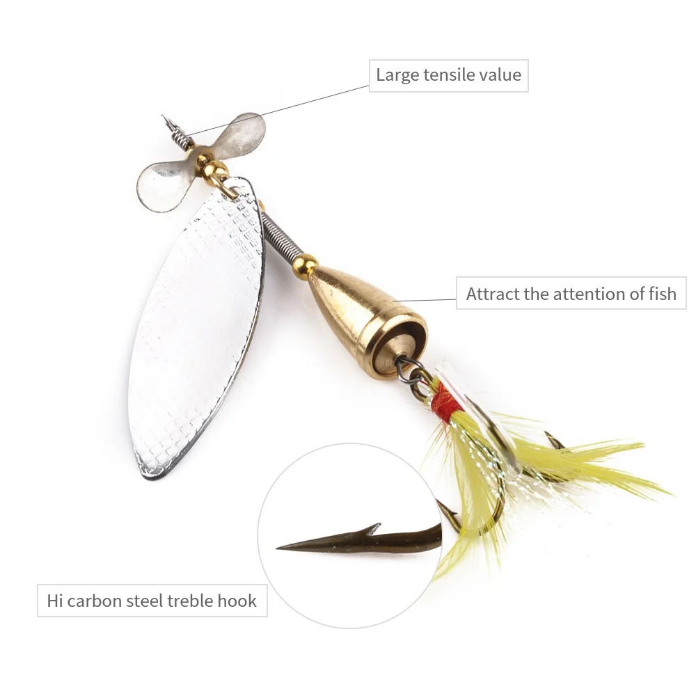 Spinner Natural Throwing And Sinking Standard Throwing Sub Copper Counterweight Fishing Supplies Fishing Accessories Lure