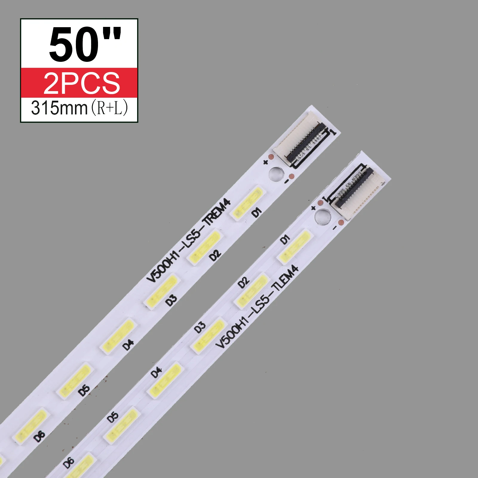 Tira de luces LED L50E5000A, V500H1-LS5-TLEM4, V500H1-LS5-TREM4, V500H1-LS5-TLEM4, LS5, 28LED, 315MM, novedad, 2 unidades/lote