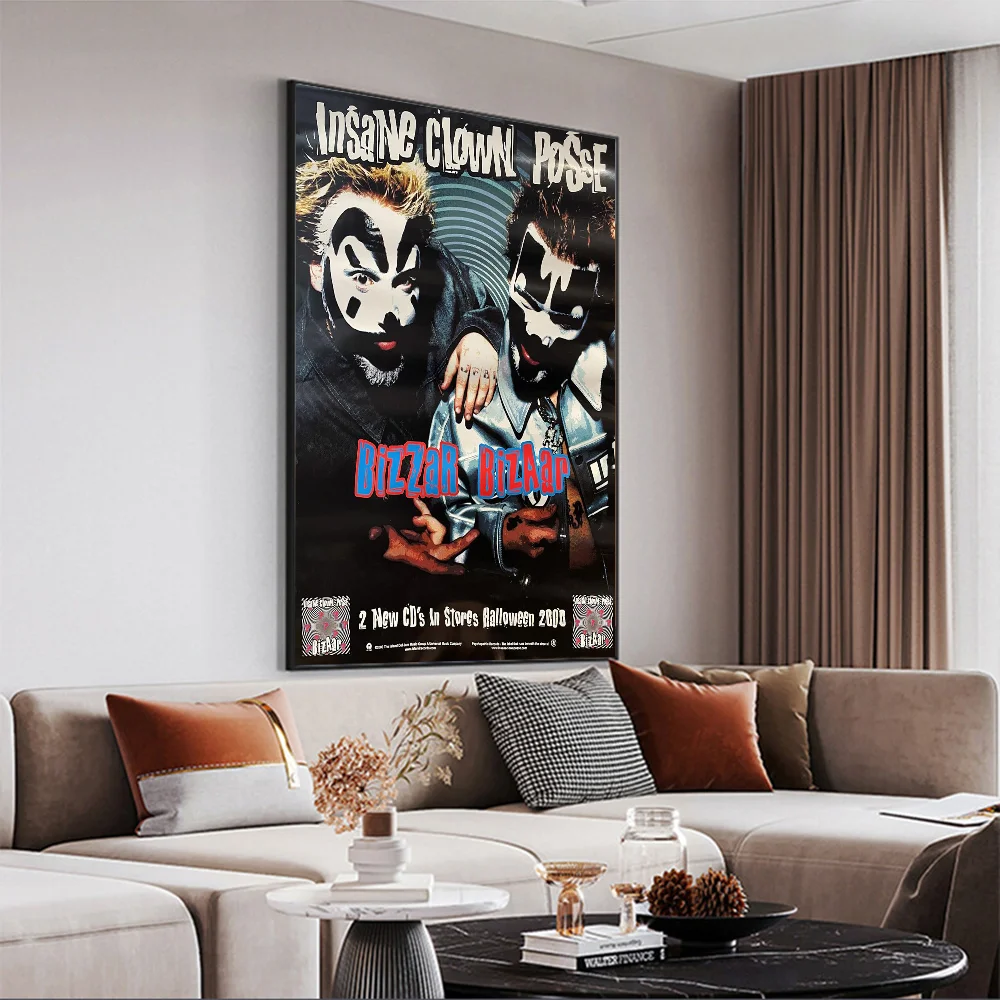 مجنون مهرج بوسي الفرقة أنيمي ورق أبيض ملصق مقاوم للماء ورقة ملصق مقهى بار الجمالية الفن طلاء جدران