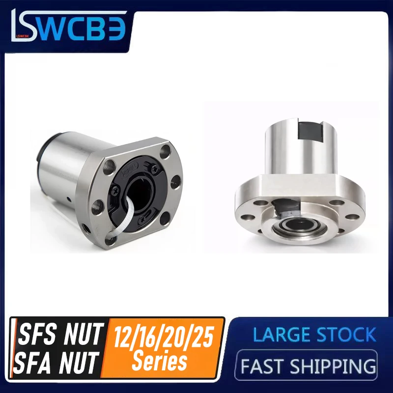 ボールスクリュー付属品-サイレントsfsナット-sfaナット-1205-1210-1605-1610-1616-1620-2005-2010-2020-2505-ナットのみ