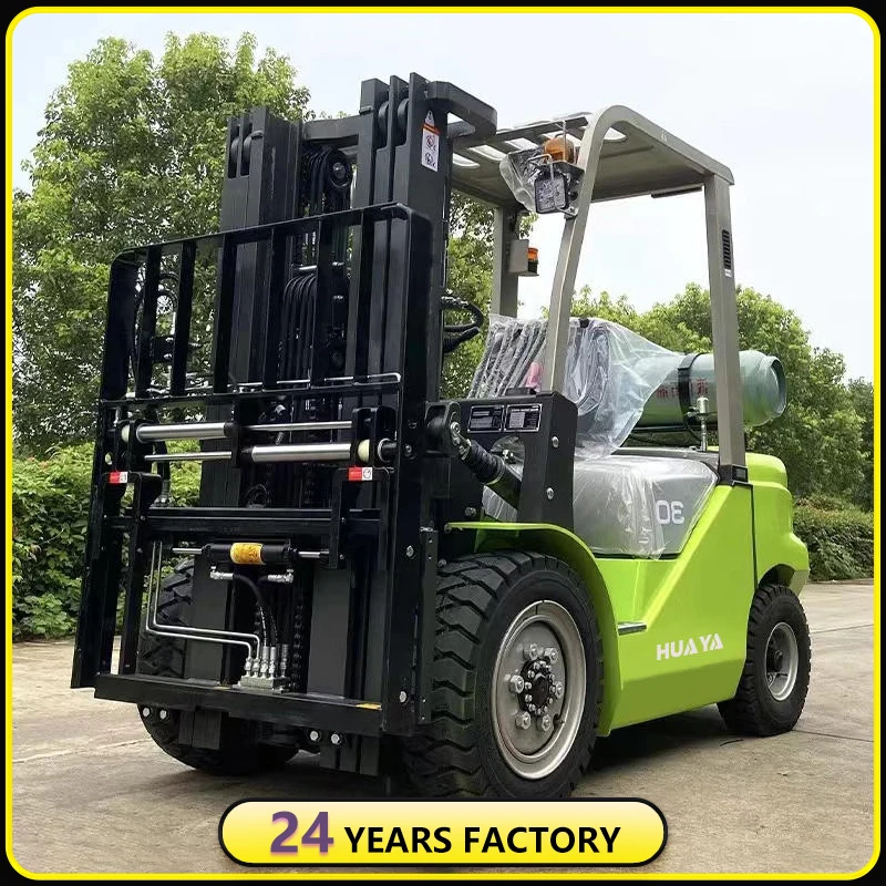 Gasoline LPG Propane Fuel Forklift 2 Ton 3 Ton 5 Ton  Warehouse Handling Four-Wheel Forklift