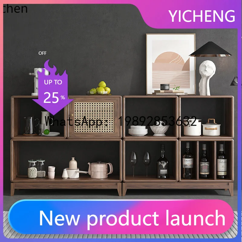 

Шкаф для хранения из цельного дерева из ротанга, полка для хранения в гостиной, шкафчик