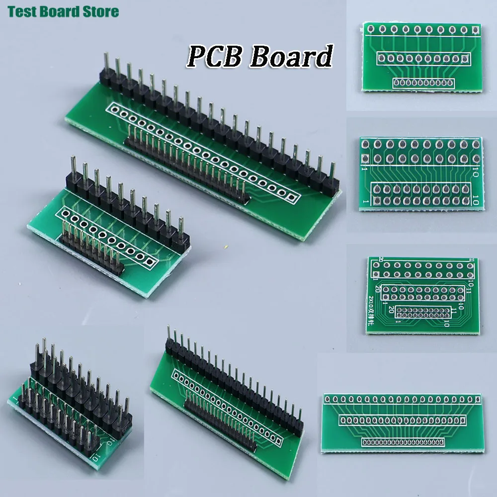 1/5/10PCS 1.27mm 2.0mm 2.54mm Pitch Transfer Plate Converter Single Double Row Pin PCB PCI Adapter Board