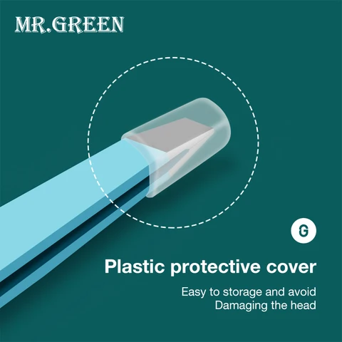 Пинцет для бровей MR.GREEN с антискользящим покрытием — внешний вид товара