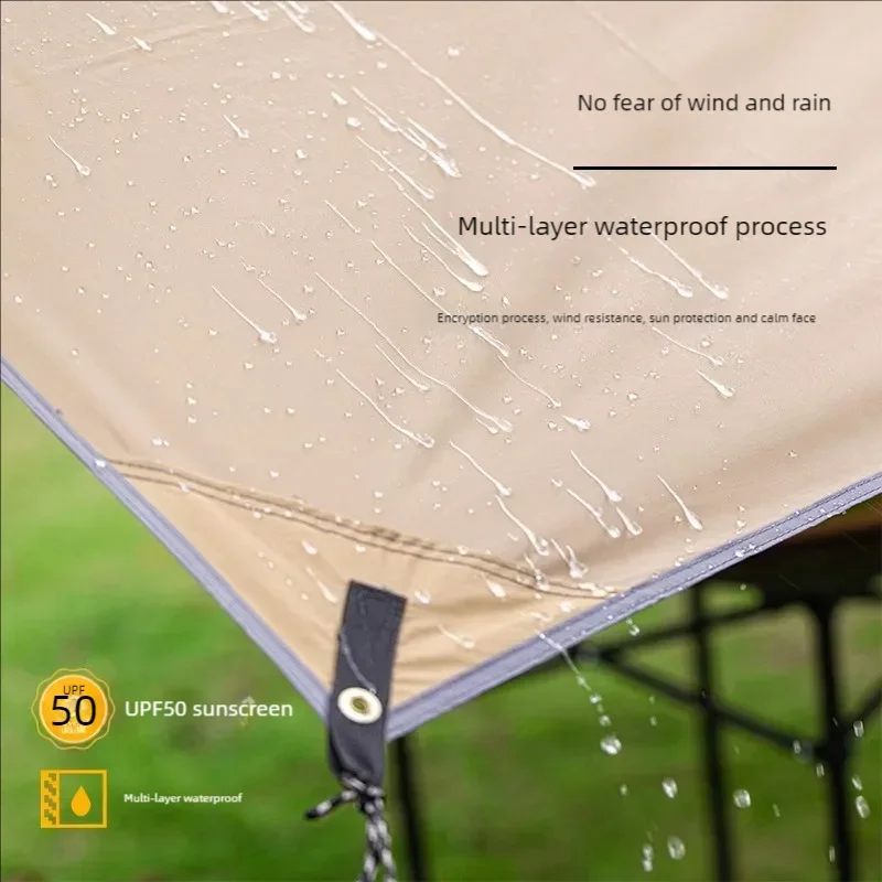 5x3m 4x3m 3x3m Awning Waterproof Tarp Tent Shade Ultralight Garden Canopy Sunshade Outdoor Camping Tourist Beach Sun Shelter