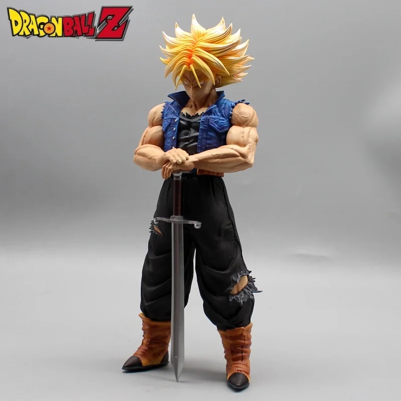 25Cm Dragon Ball Anime Figuur Grand Tranx Dragon Ball Standbeeld Tranks Handgemaakte Bureau Decoratie Speelgoed Verjaardagscadeau