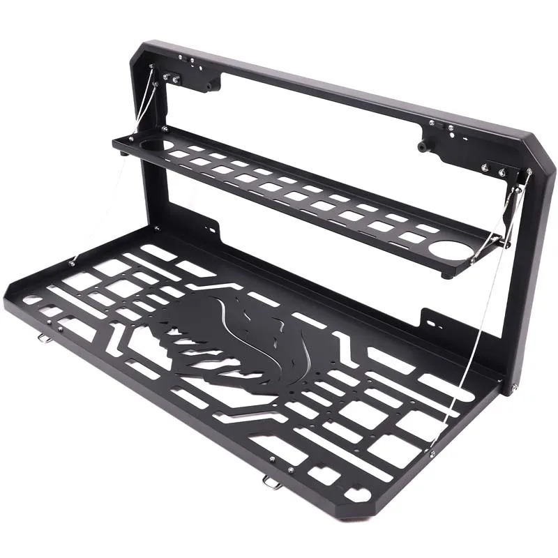 

For Great Wall Tank 400 2023+ Carbon Steel + Aluminum Alloy Car Tailgate Storage Rack Folding Table Panel Trunk Extension Racks