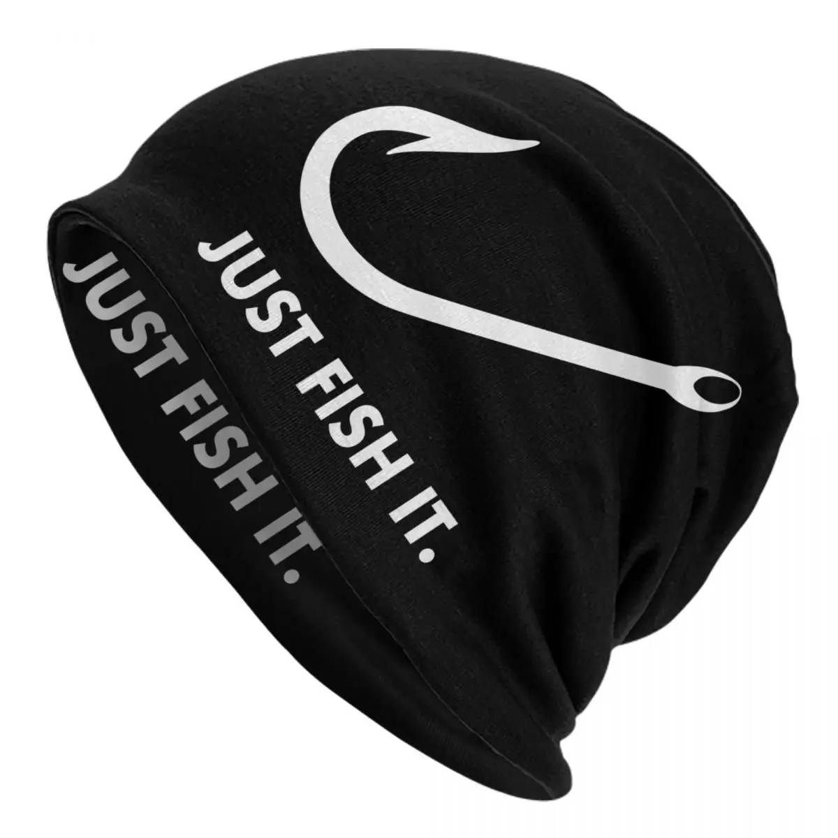 Fishing Just Fish It Bonnet Hats Street Knitting Hat For Men Women Warm Winter Fisherman Skullies Beanies Caps