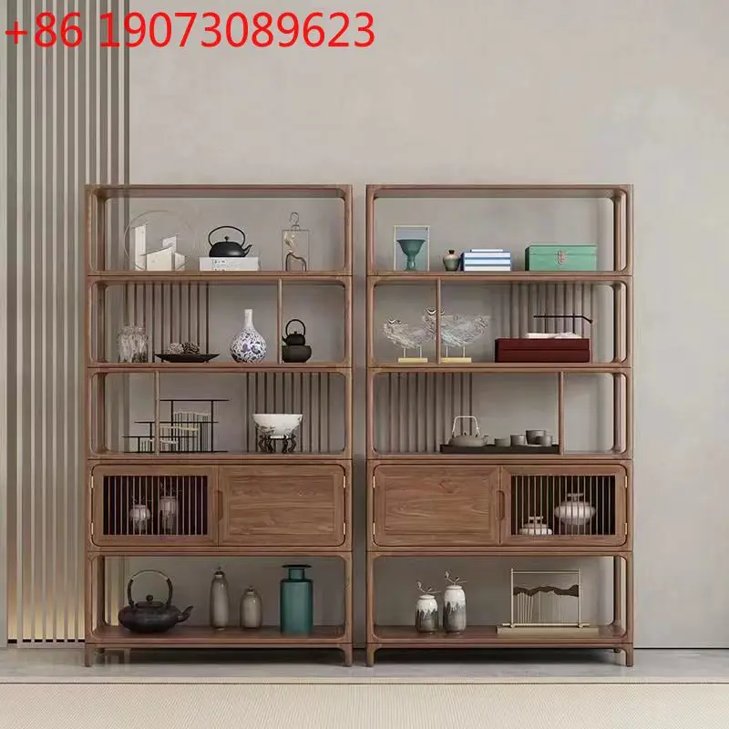 Elm شقة صغيرة منزلية بإطار Bogu لغرفة المعيشة الصينية قسم متعدد الطبقات على الطراز العتيق القديم #2