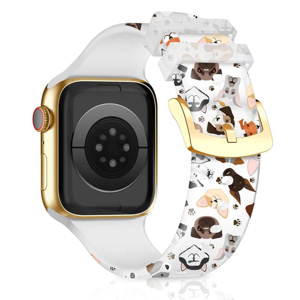 カラーパターンシリコンブレスレット,Apple Watch ultra用ストラップ,2, 10, 9, 8, 7, 49mm, 45mm, 41mm,iwatchシリーズ6,5,se 44mm、40mm、42mm、38mm