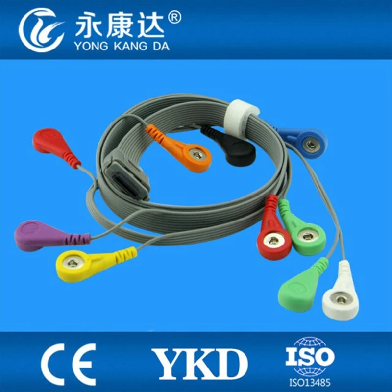 

Compatible BI Holter medical ECG cable,BI 9800 10lead holter cable,IEC.Snap