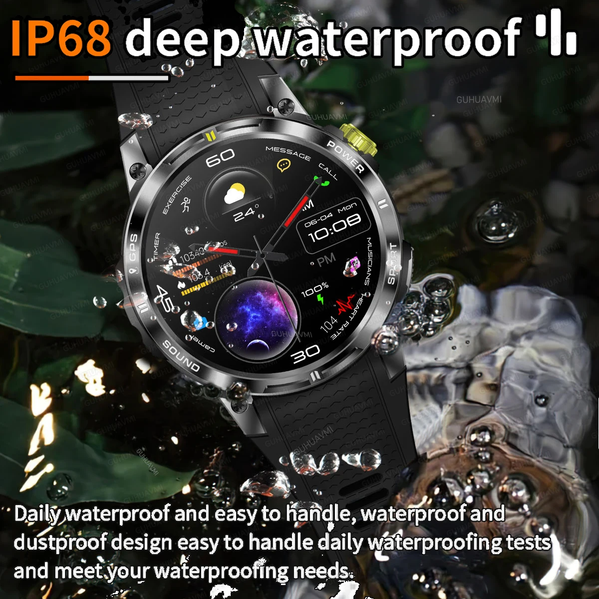 2024 New GPS Outdoor Professional Sports Smart Watch Men Women Heart Rate BT Call 3ATM Waterproof Swimming Fitness Smartwatches