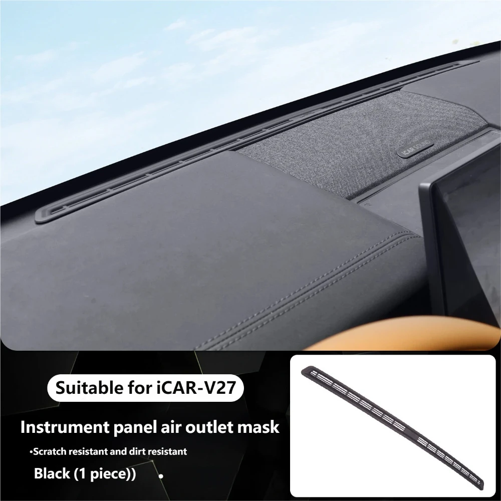 For Chery iCAR V27 2026 Dashboard Air Vent Protective Cover Center Console Instrument AC Dustproof Mesh Interior Accessories