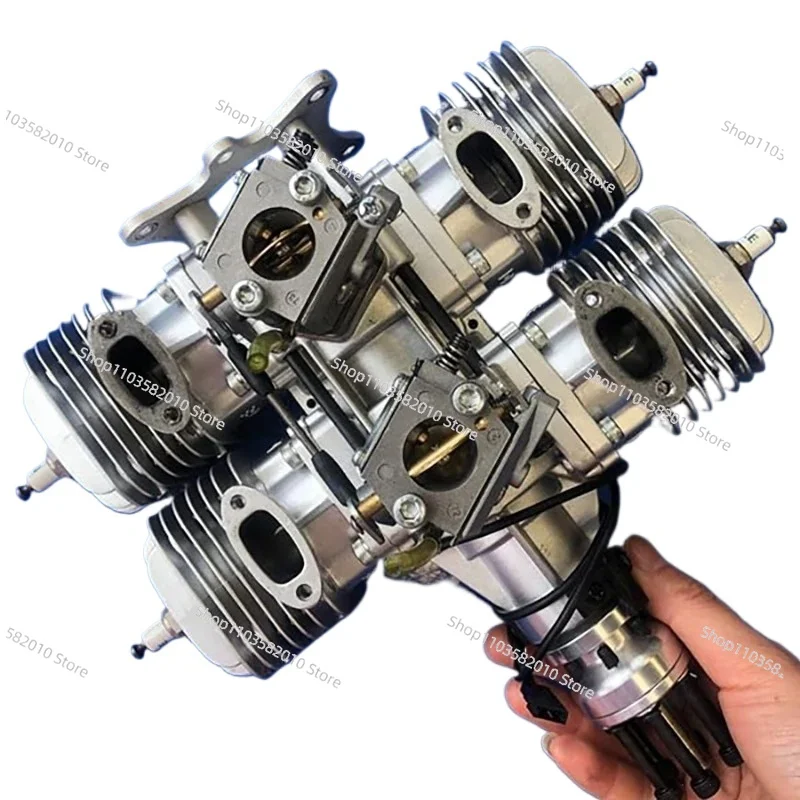 Gold seller DLE120T4 DLE 120-T4 Engine 120T4 120CC T4 Radial Amount Four-Cylinder Two Side Exhaust Natural Air Cool Dis 1