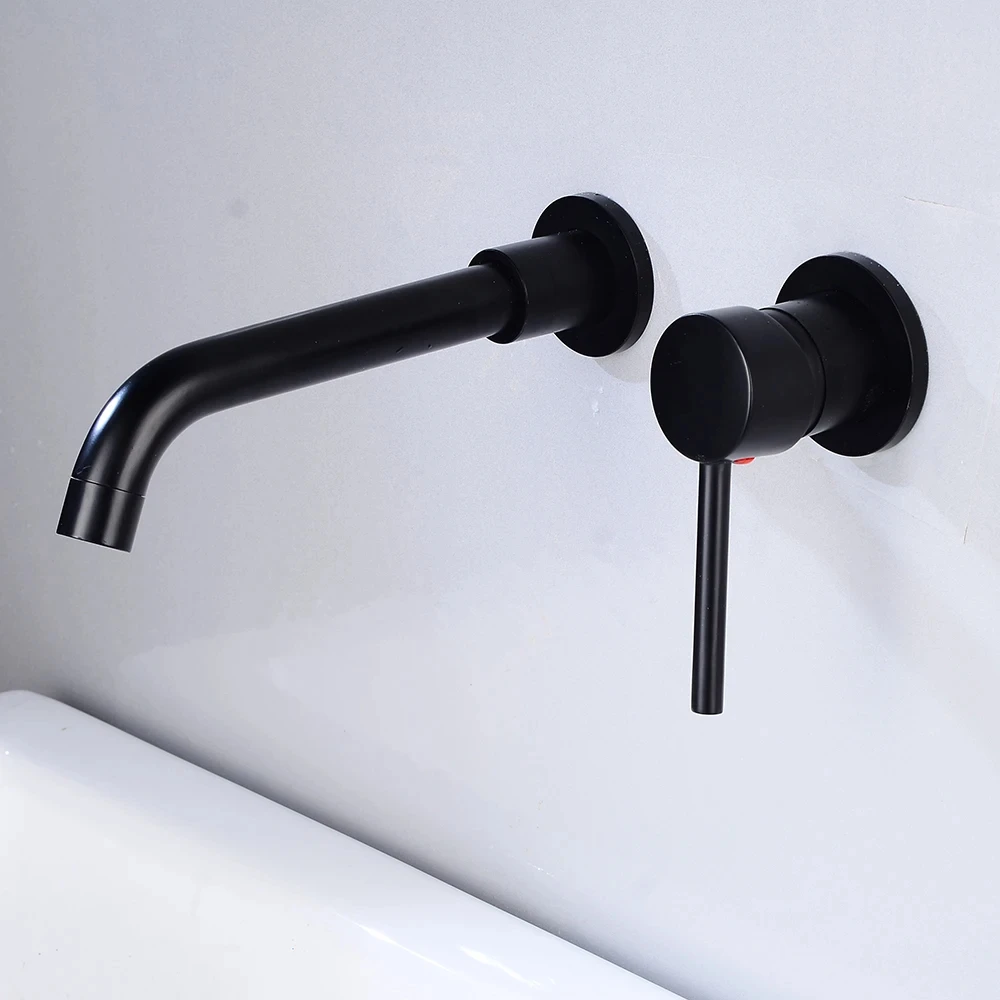 

Черный современный проект отеля, латунная хромированная пластина, настенный смеситель для унитаза, ручной смеситель для ванной комнаты, скрытый смеситель для раковины