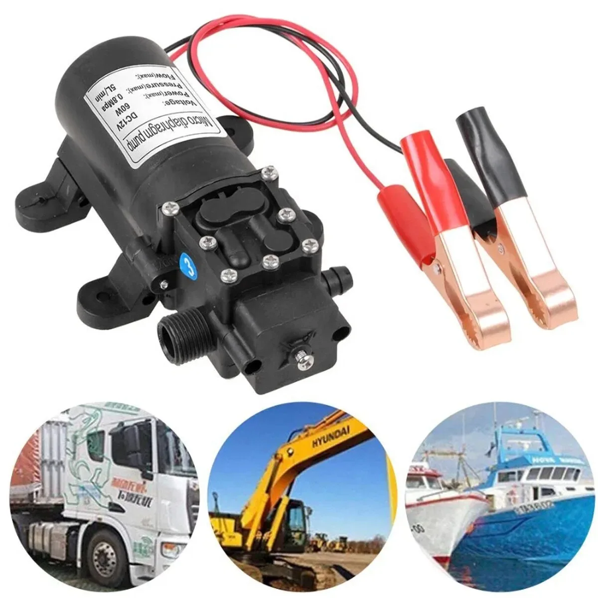 

DC 12V 5L Transfer Pump Extractor Fast Change Oil Fluid Scavenge Suction Vacuum