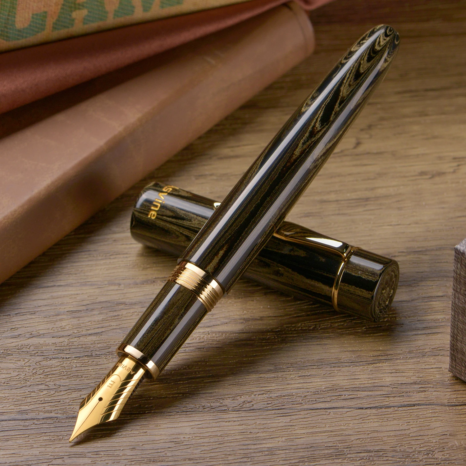 

Asvine C2000 Cumberland Hard Rubber Fountain Pen, Large Size 8 40 Nib Adult Office Business Gift Office Supplies