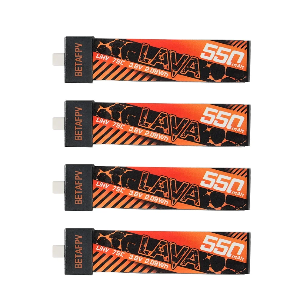 BETAFPV LAVA 1S 550mAh 75C Batería (4PCS)