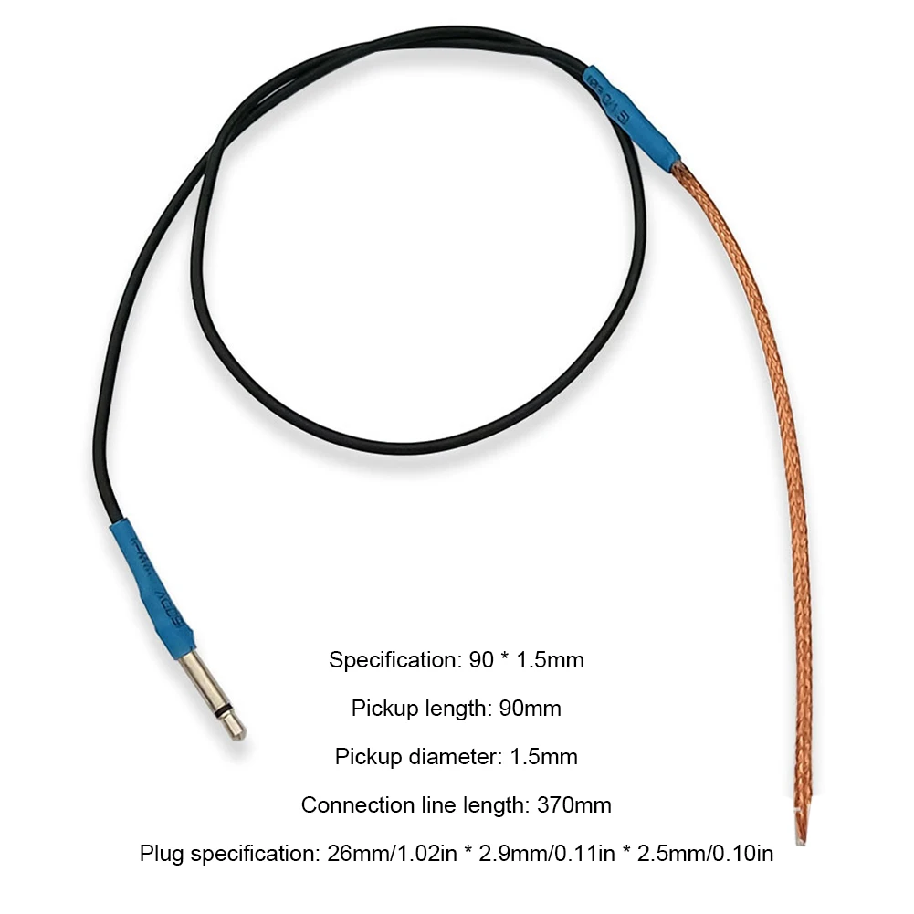 Folk Acoustic Guitar Pickup Stick Professional Piezo Pickup Soft Strip with Plug Guitar Instrument Parts Accessories
