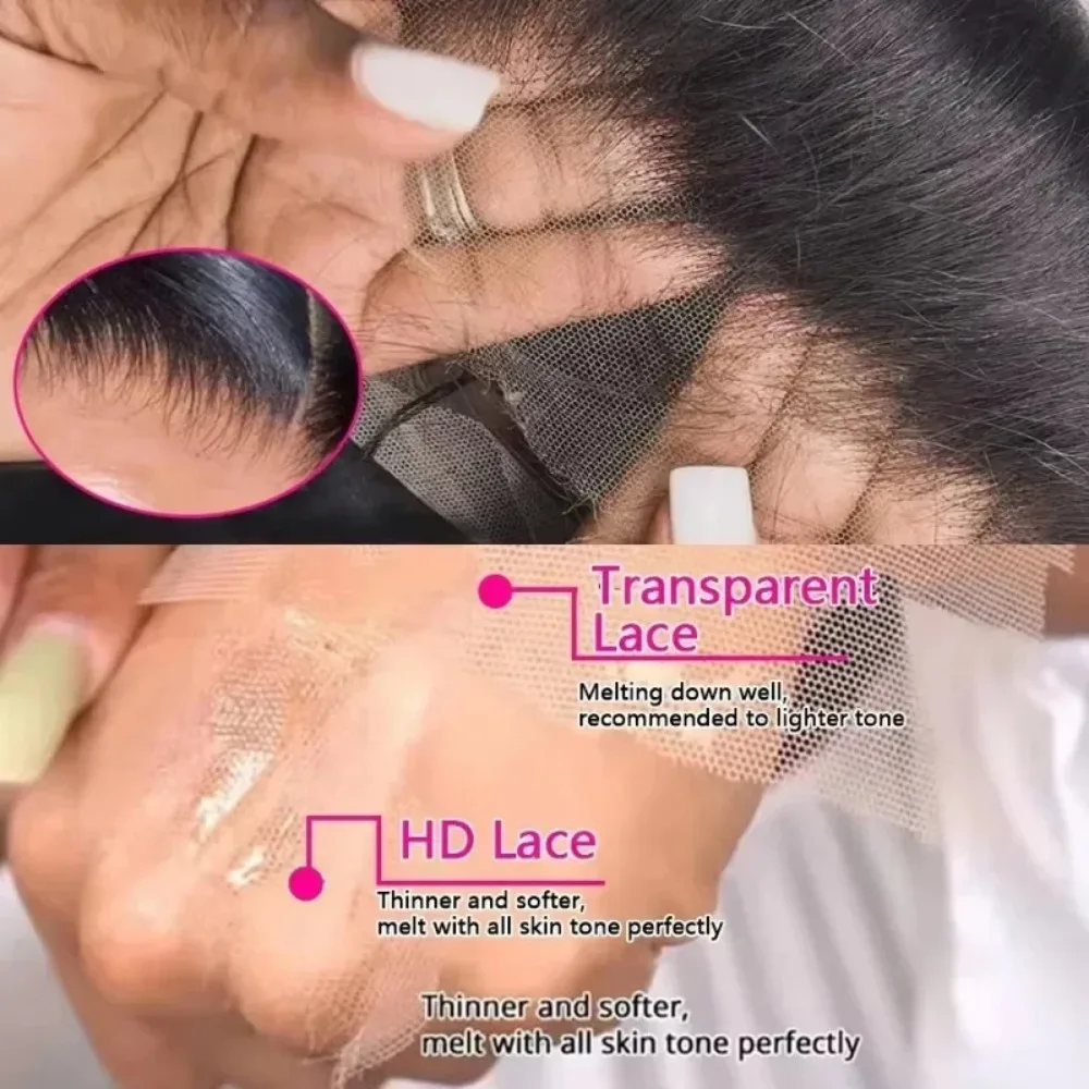 28 38 pulgadas 200 peluca Frontal de densidad para mujeres negras pelucas brasileñas cabello humano 13x6 hueso recto HD pelucas delanteras de encaje transparente