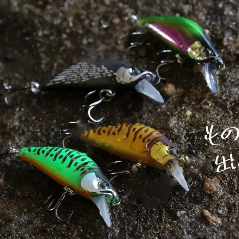 1Pcs 35mm 3.35g Sinking Mini Minnow for Fishing Japanese Artificial Bait Stream Trout Bass Fihsing Tackle Isca Pesca Minnow