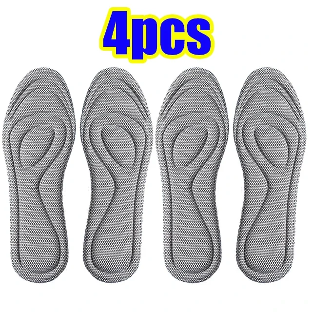 4pcs Memory Foam Orthopedic Insoles for Shoes Men Women Nano Antibacterial Deodorization Insole Sweat Absorption Running Cushion, image 9