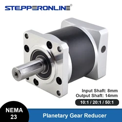 STEPPERONLINE Nema 23 Planetary Gearbox Motor Speed Reducer Ratio 10:1/20:1/50:1 8mm Input for Nema23 Stepper Motor