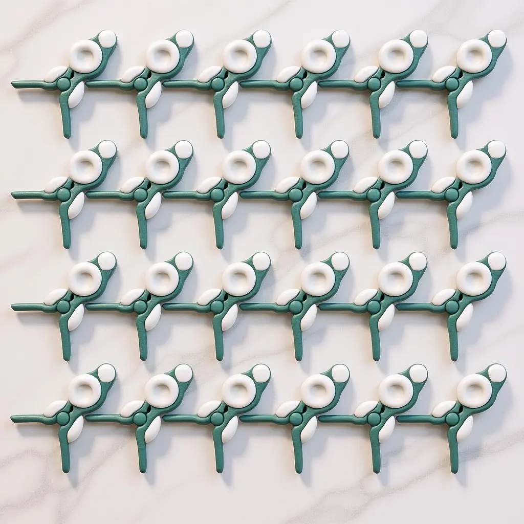 50Pcs Garden Plant Clips Plastic Tomato Stem Support Clamp for Upright Healthy Growth Vine Trellising Reusable Plant Climbing