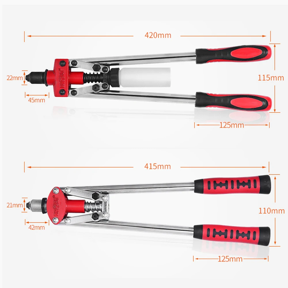 Manual Rivet Gun Suitable For Wall And Wooden Board Core Pulling Nail Fixation Double Handle Labor-Saving Core Pulling Rivet Gun view 5