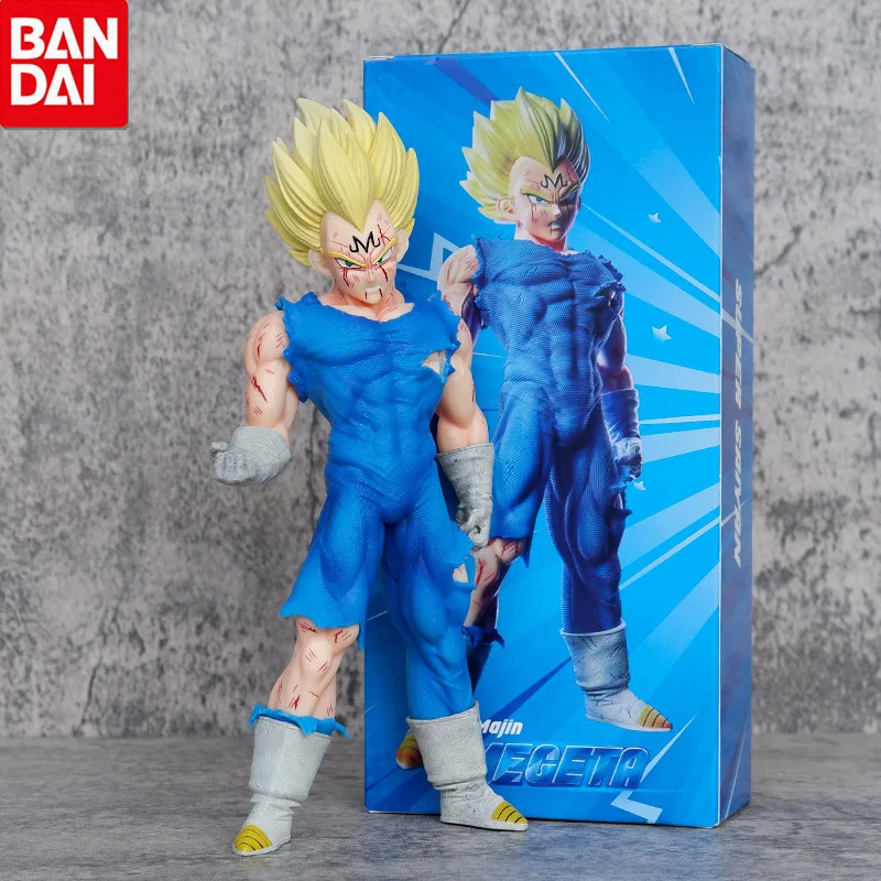 20cm Anime Vegeta Dragon Ball Figures Majin Vegeta Sky Action Figures Battle Damage GK PVC Model Collection Toys Decoration Gift