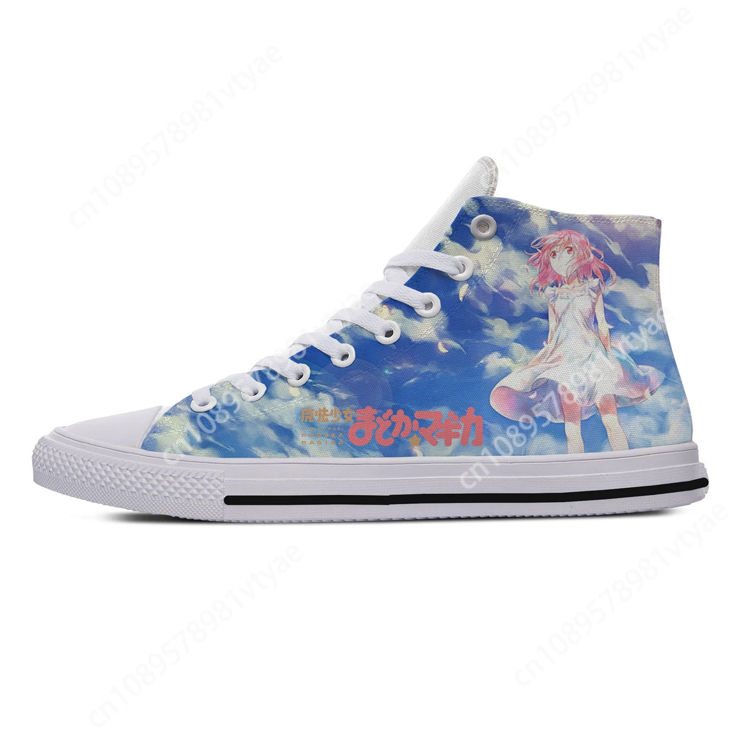 

Puella Magi Madoka Magica High Top Sneakers High Quality Mens Womens Teenager Canvas Sneaker Casual Couple Shoes Custom Shoe