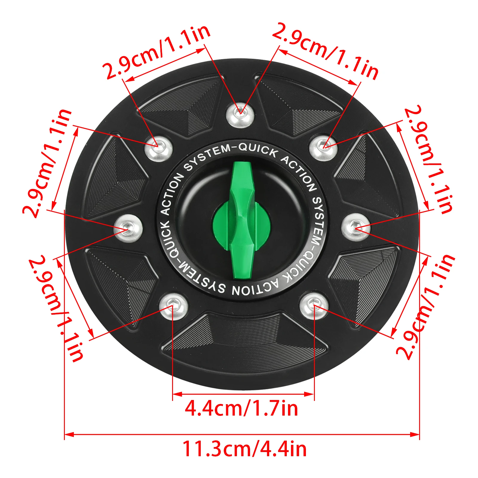 For Kawasaki NINJA 250 400 650 Z650 Z900 ZX-6R / 636 Versys-X 300 Keyless Racing Quick Release Tank Fuel Caps Case Gas Cover
