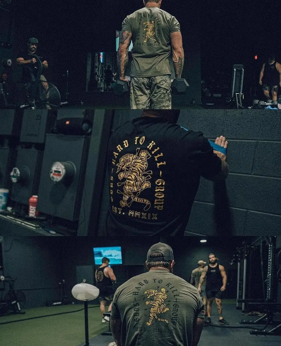 2025 夏の新製品 GBRS テーマ半袖 Tシャツタイガーマウンテンプリント純綿高品質スポーツフィットネス Tシャツ