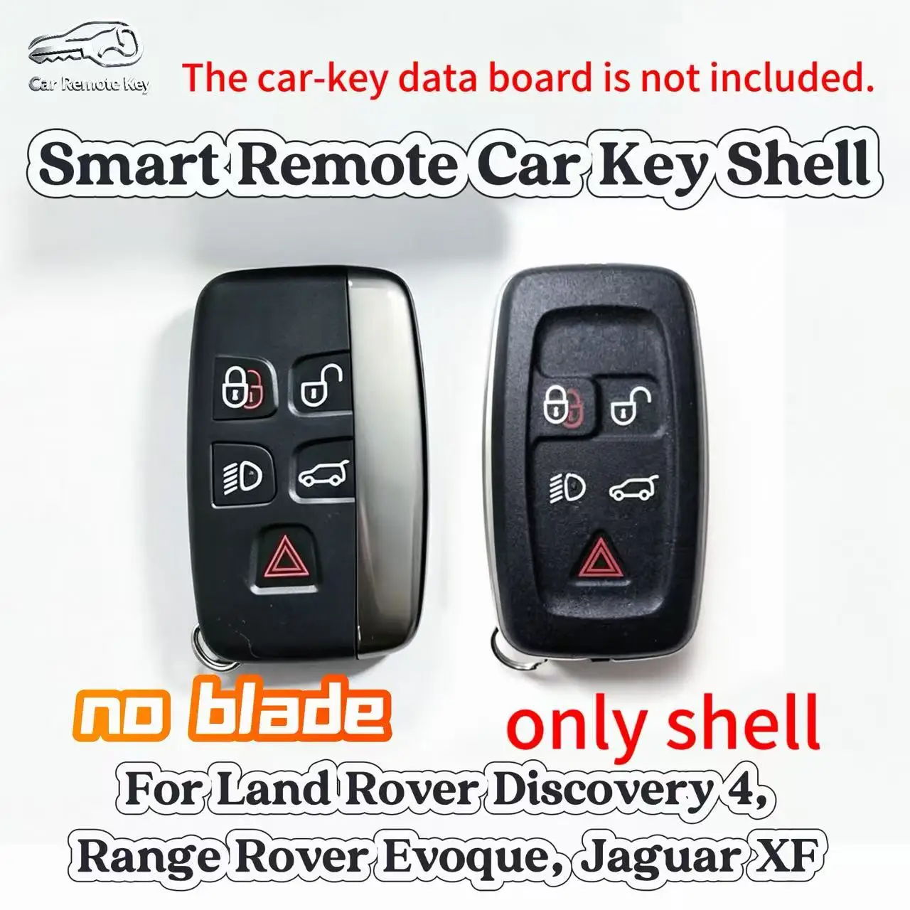 Smart Remote Car Key shell For Land Rover Discovery 4,Range Rover Evoque, Jaguar XF
