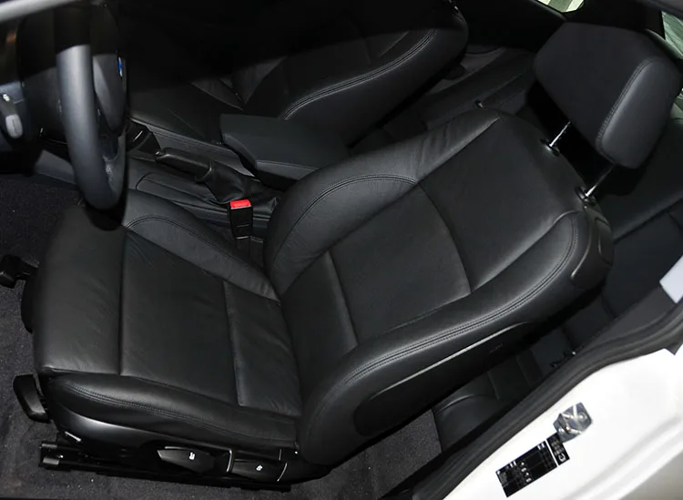 For BMW 1 Series coupe E82 120I 2009 2010 2011 2012 2013 2014 PU Leather Custom Car Seat Cover full Set Interior Accessories