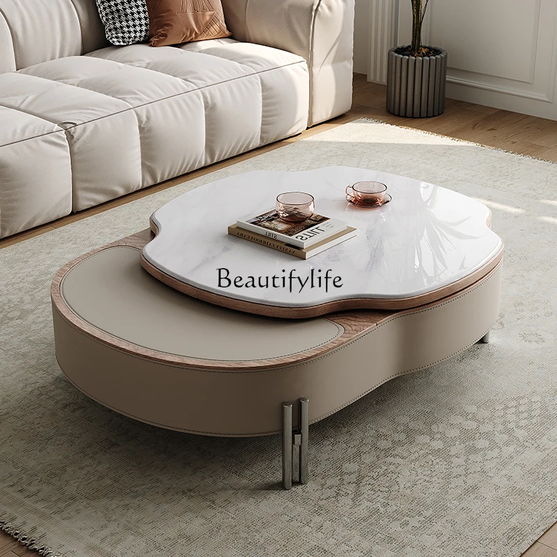 Microlite Lifting Coffee Table Small Apartment Home Creative High Sense Living Room Coffee Table