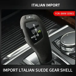Auto Versnellingspookknop Beschermer Voor Bmw 1/2/3/4/5/6 Serie/X3/X4/X5/X6 2010-2019 Suede Gemodificeerde Tandwieltop Sticker