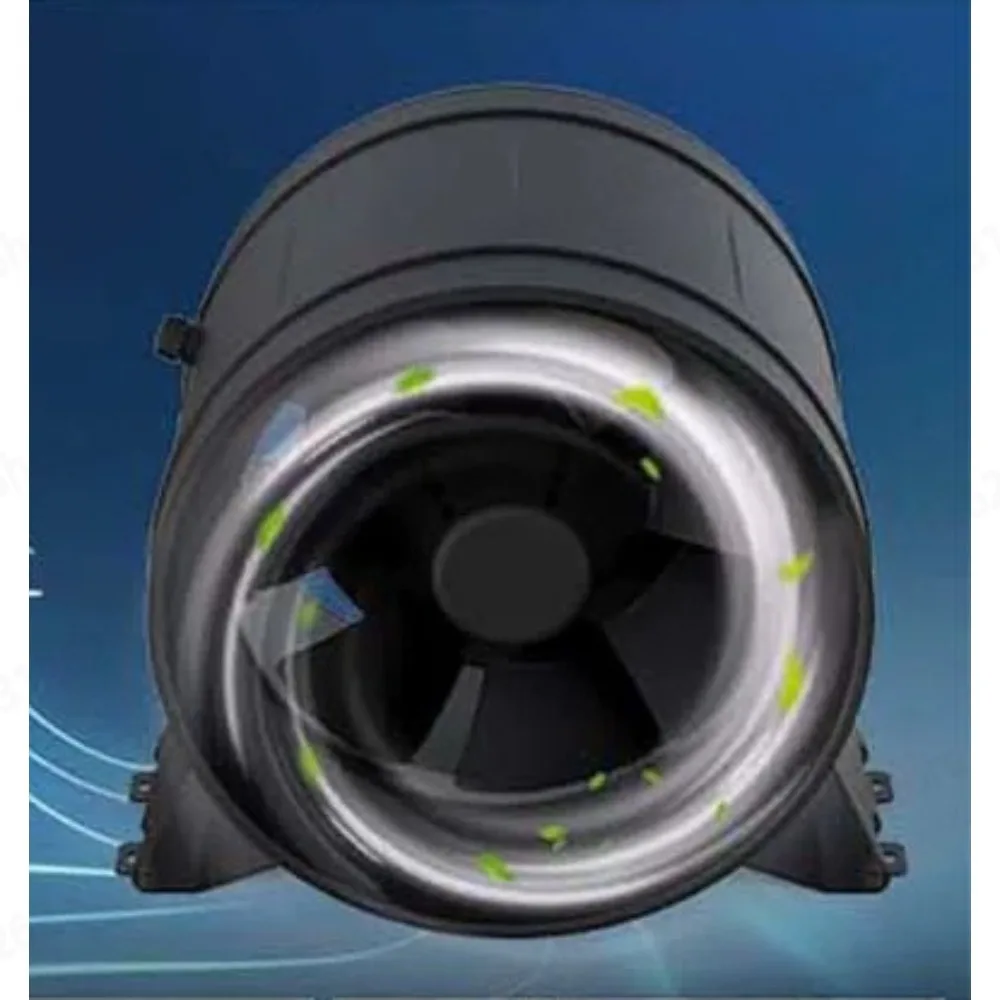 8 inch frequency conversion duct powerful ventilation fan commercial exhaust fan kitchen household oil fume