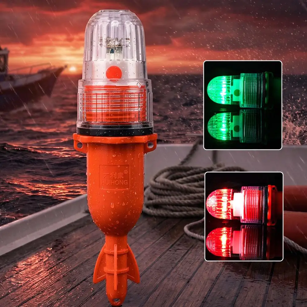 IP67 Wasserdichte Marine-Notfall-Signalleuchte Hochsichtbare LED Elektronische Bootsfackel für Fischernetz-Boje Kajak-Sicherheit – Detail 4