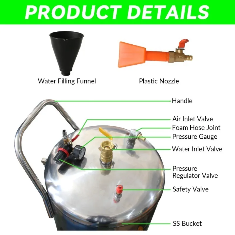 SPS Upgraded 80L Foam All-in-one Machine Car Wash Foam Machine Foam Make Machinery