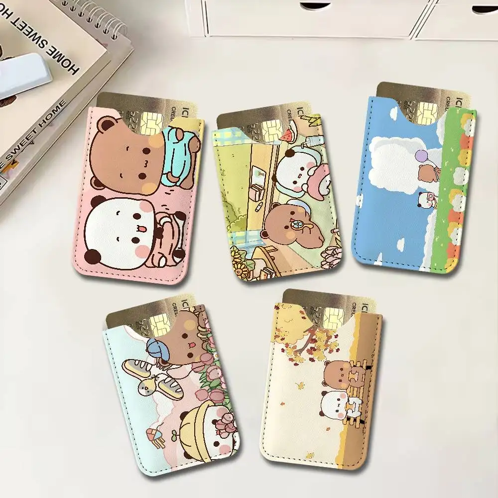 BuBu And DuDu Card Protect Credit Bank Card Holder Case Slim Wallet Protector for Men Travel Shopping
