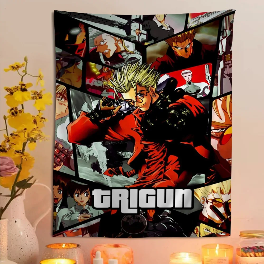 Anime Trigun Cartoon Tapestry Wall Hanging Decoration Household Home Decor