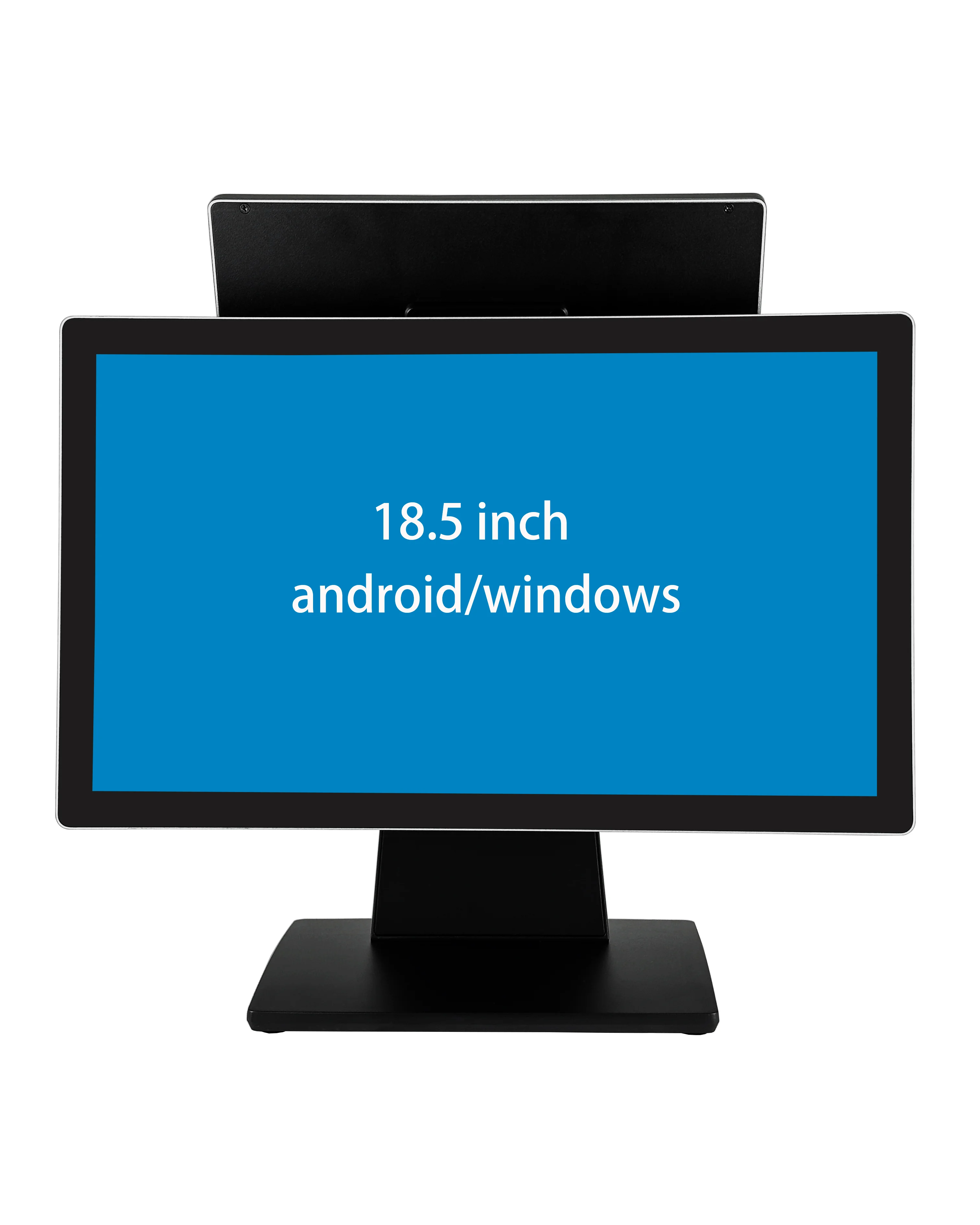 تكوين Win10/Android/Linux 18.5/21.5 بوصة شاشة واحدة مزدوجة نقطة المبيعات شاشات تعمل باللمس، أنظمة نقاط البيع الكل في واحد-ODM