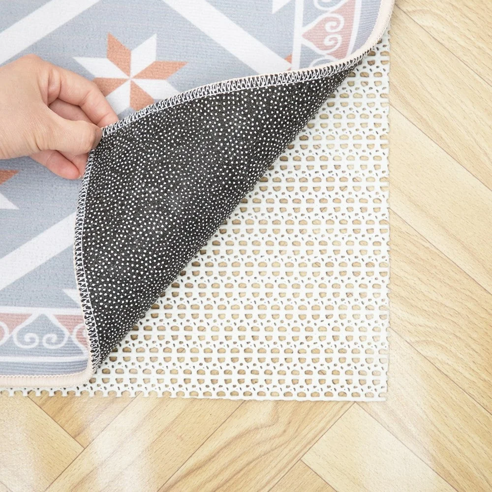 Non Slip Rug Pad Gripper Extra Thick Anti Skid Mat Hard Floors 20x32 Inch Non Adhesive Drawer Liner Durable Surface Protection