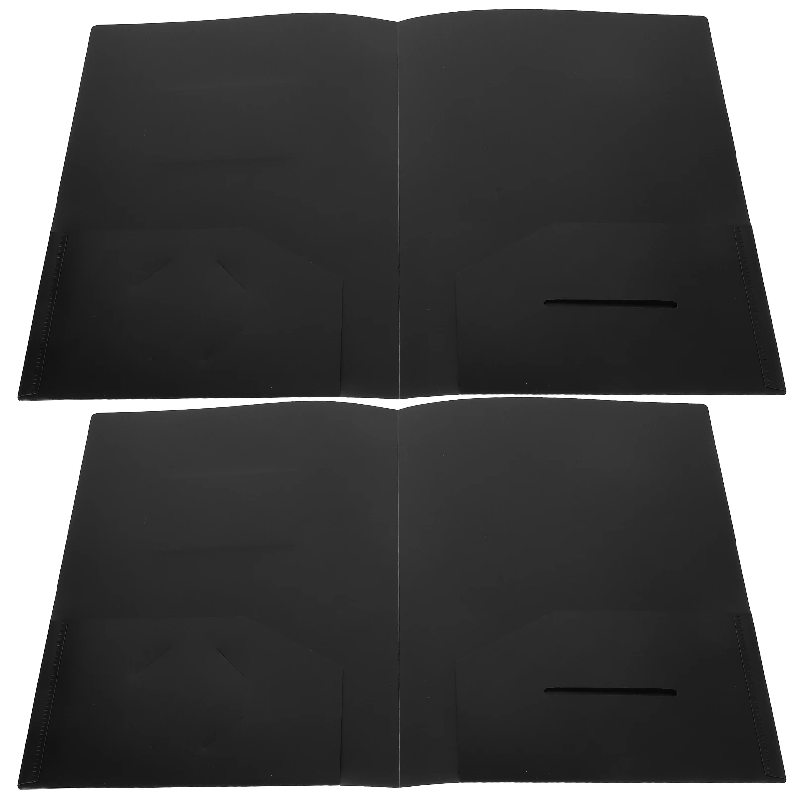 

2Pcs Document Folder PP Paper Material Office File Organizer Double Slots Report Folder Files Storage Supply